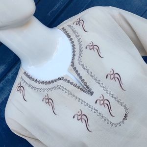 Star Ladies Luxury V Neck Embroidered Top